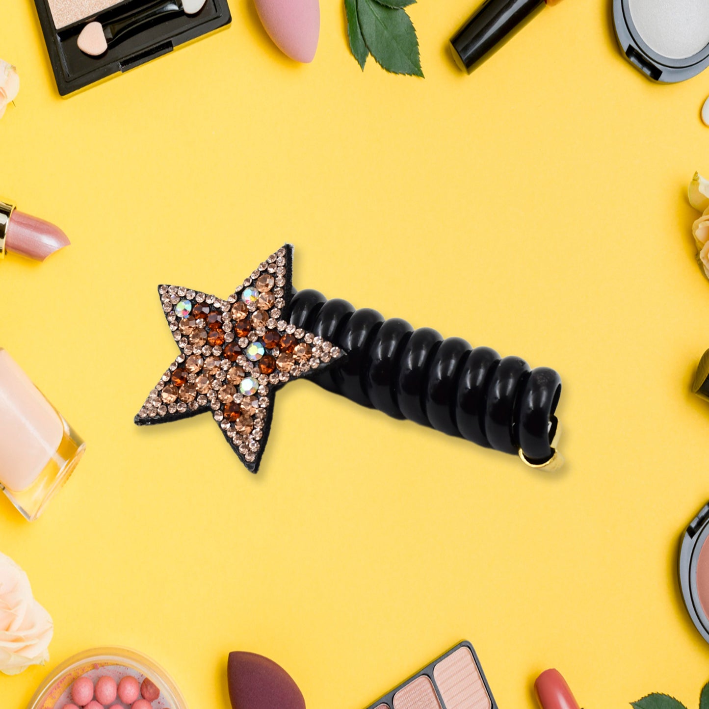 Colourful Telephone Wire Hairbands (1 Pc Mix Design)