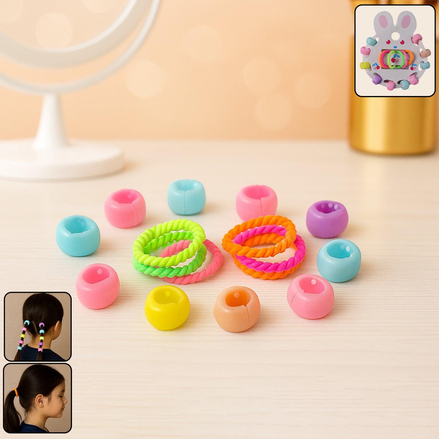 Hair Clip Hairband Accessories Set For Girls (12 Pc)