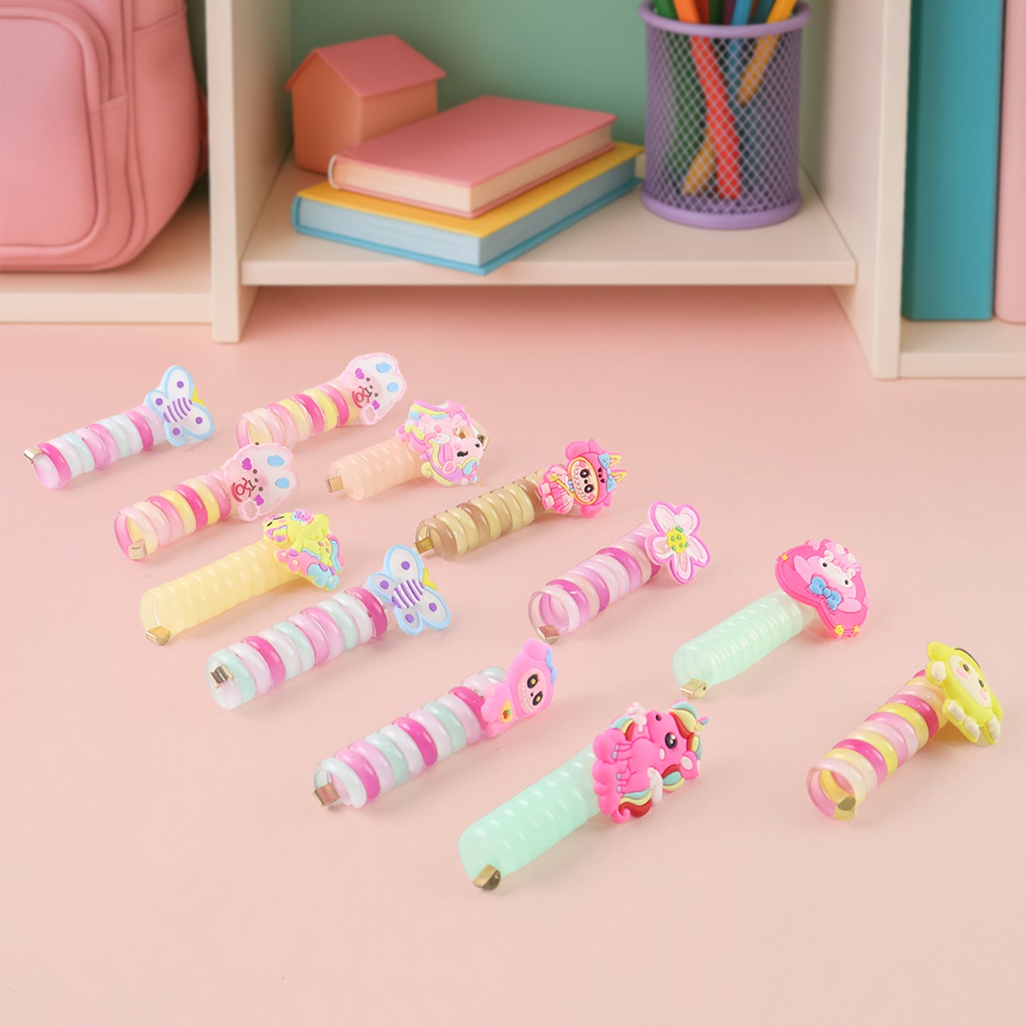 Spiral Hair Braiding Clips For Kids (12 Pc Mix Design)