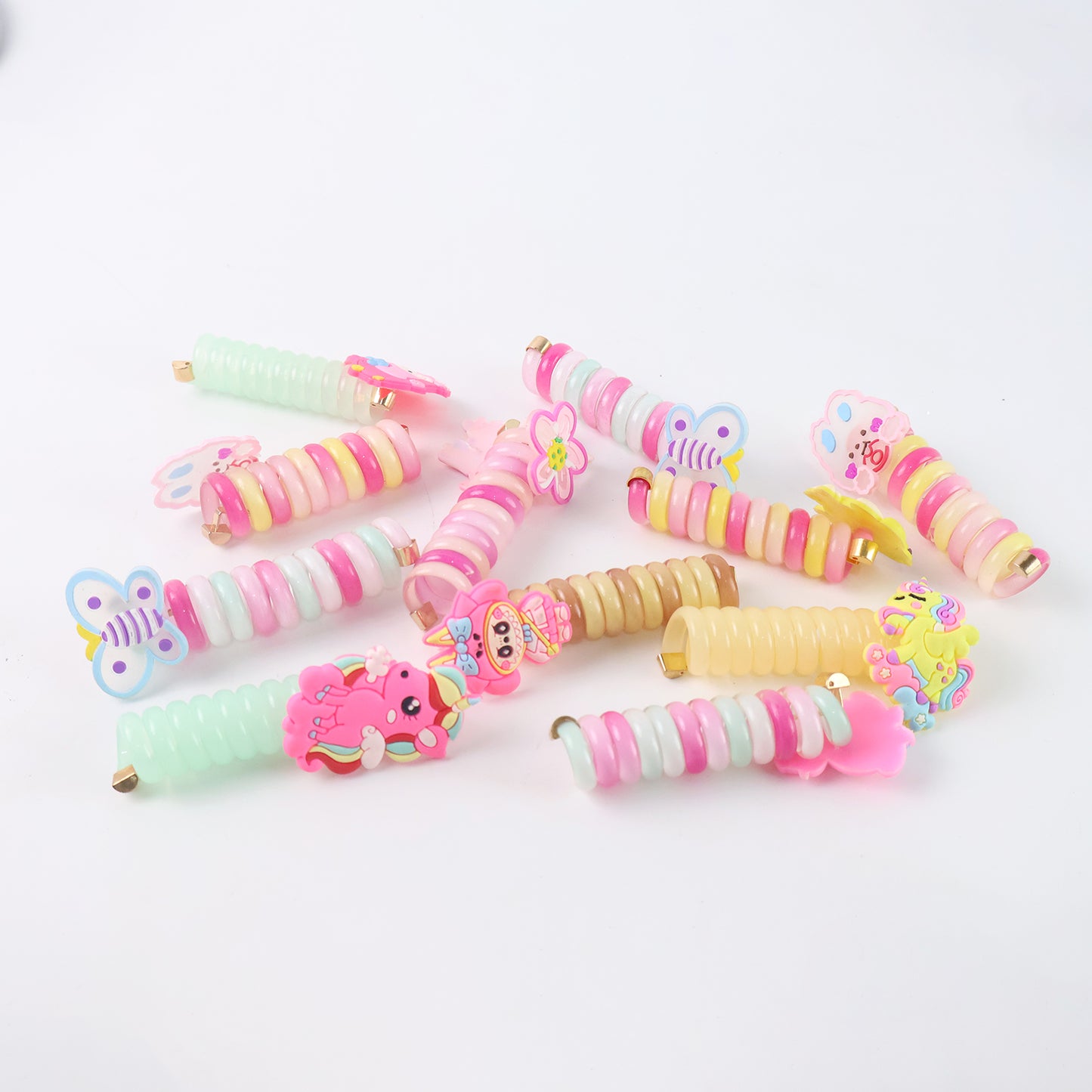 Spiral Hair Braiding Clips For Kids (12 Pc Mix Design)