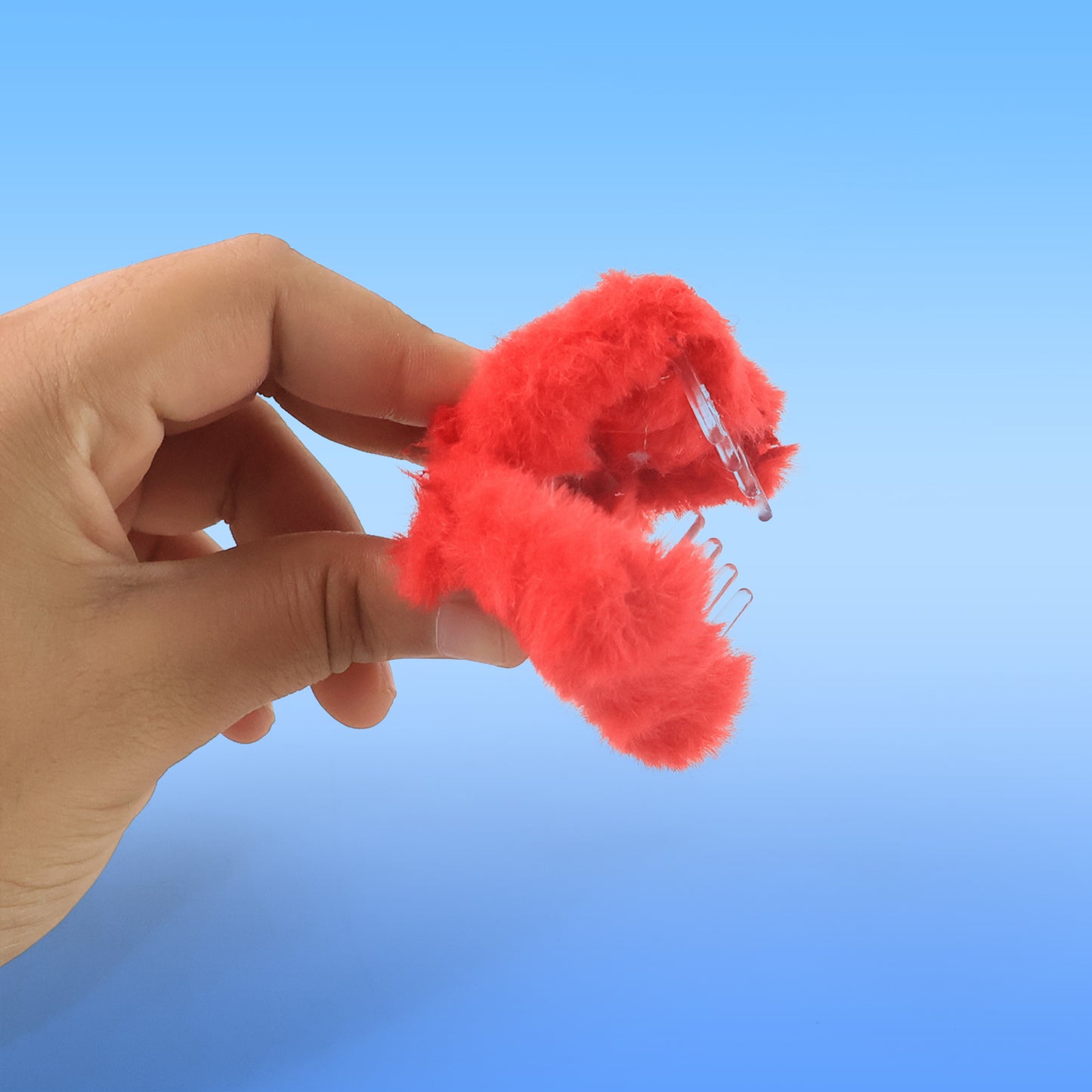 Small Hair Claw Clips Plastic Fluffy Hair Claw Hair Hair Accessories (12 Pcs Set)