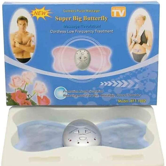 Super Big Butterfly Cordless Pulse Low Frequency Muscular Relaxation Massage Elitzia