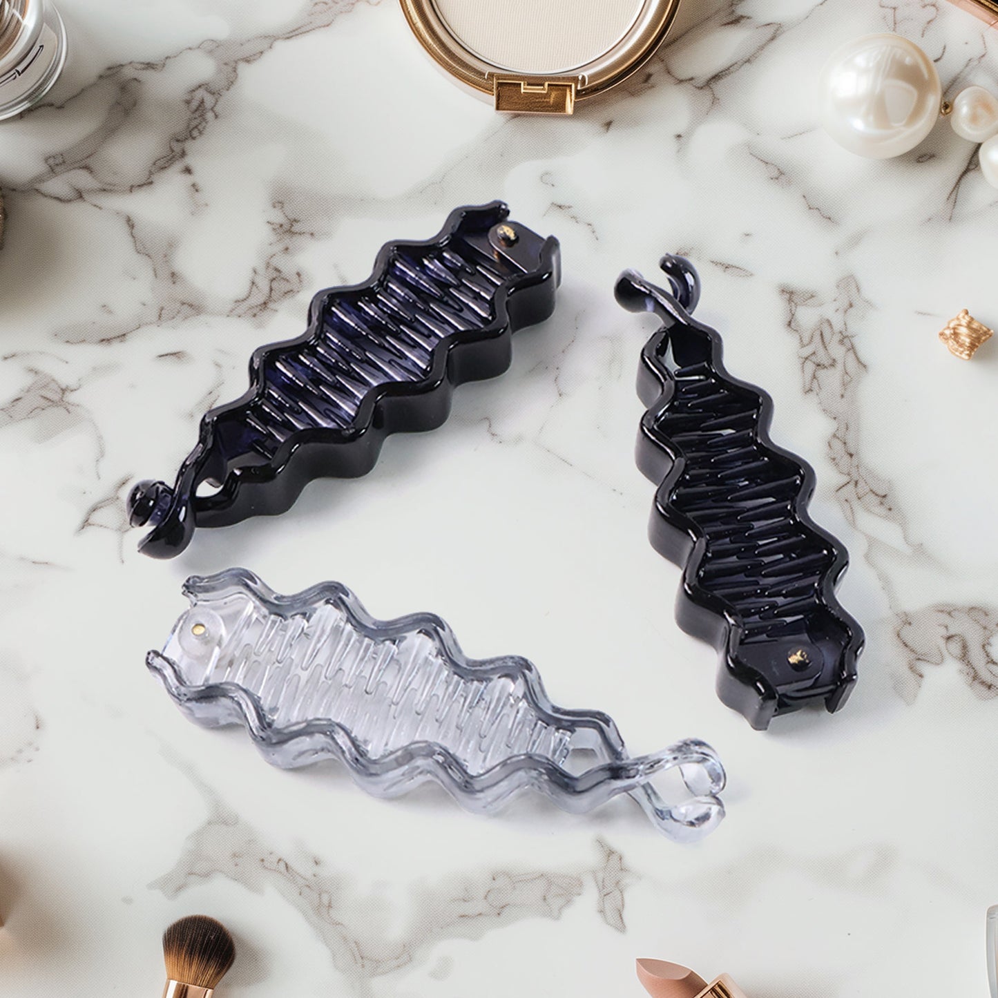 Plastic Hair Claw Clips Strong Clips (12 Pc  Mix Color) Hair Accessories